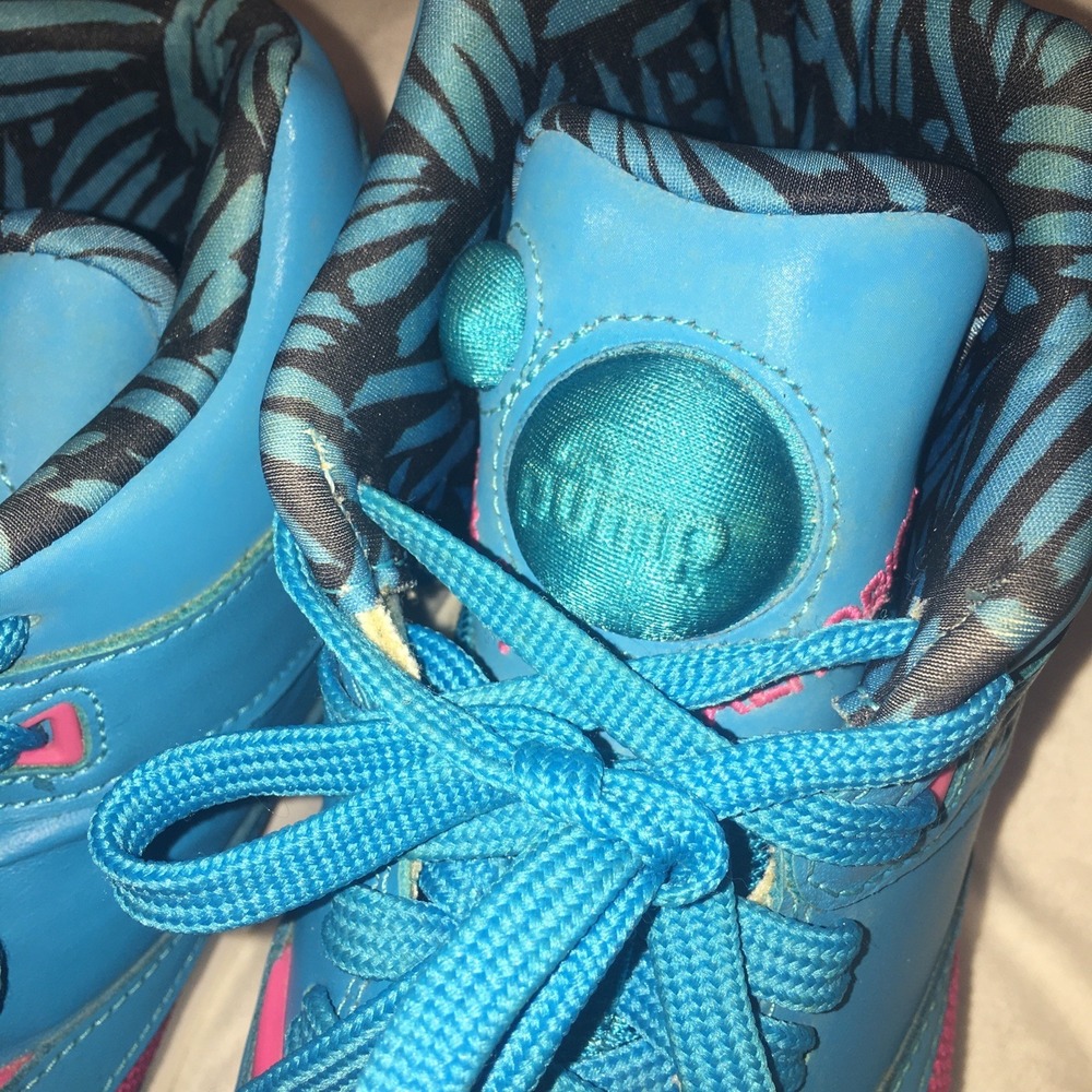 2013 Reebok Pump Aerobic Hexalite Sneakers Blue/Pink Size7.5 Read Description - Picture 6 of 16